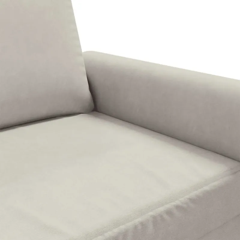 Dvivietė sofa, kreminės spalvos, 140cm, aksomas
