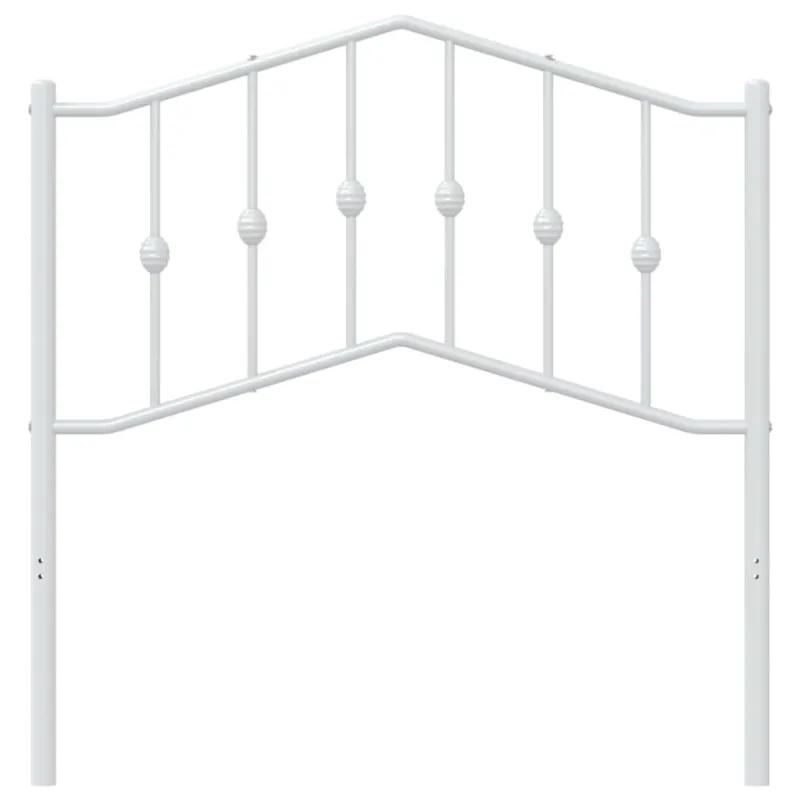 Metalinis pakaitinis galvūgalis, baltos spalvos, 90cm