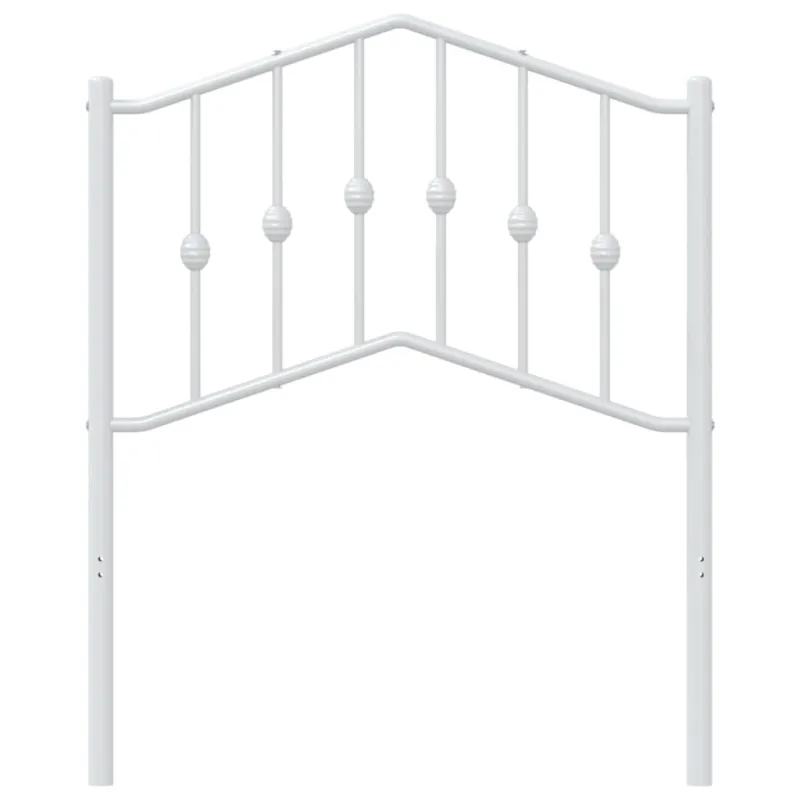 Metalinis pakaitinis galvūgalis, baltos spalvos, 75cm