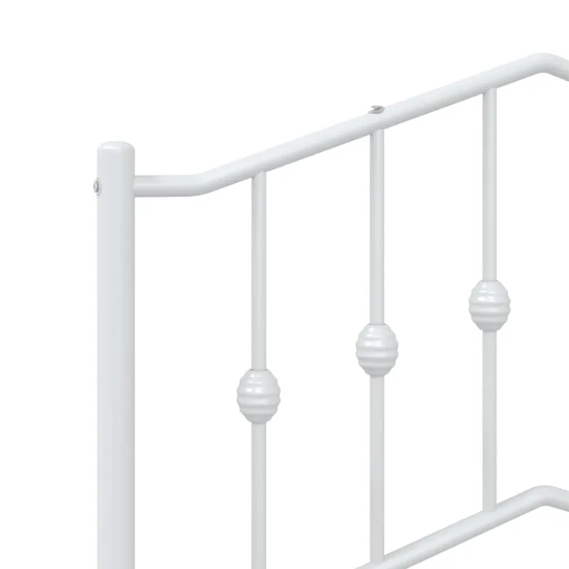 Metalinis pakaitinis galvūgalis, baltos spalvos, 75cm