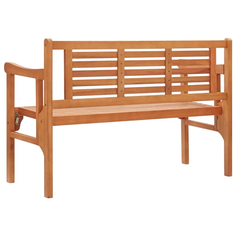 Sulankstomas sodo suoliukas, 120cm, eukalipto medienos masyvas