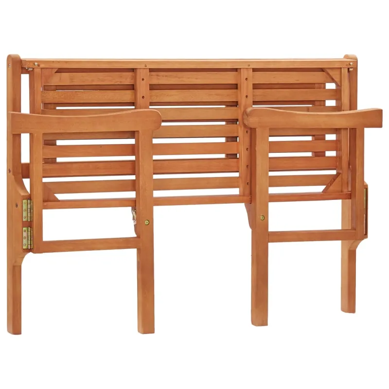 Sulankstomas sodo suoliukas, 120cm, eukalipto medienos masyvas