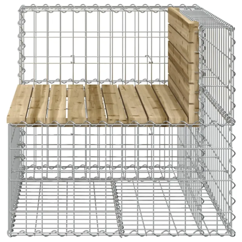 Sodo suoliukas, 92x71x65,5cm, pušis, gabiono dizaino