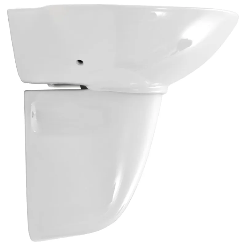 Prie sienos montuojamas praustuvas, baltas, 690x520x210mm