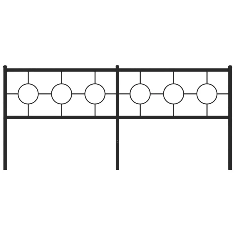 Metalinis pakaitinis galvūgalis, juodos spalvos, 200cm
