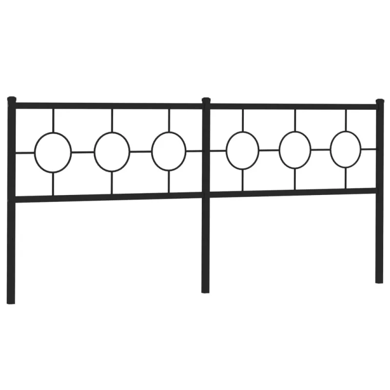 Metalinis pakaitinis galvūgalis, juodos spalvos, 200cm