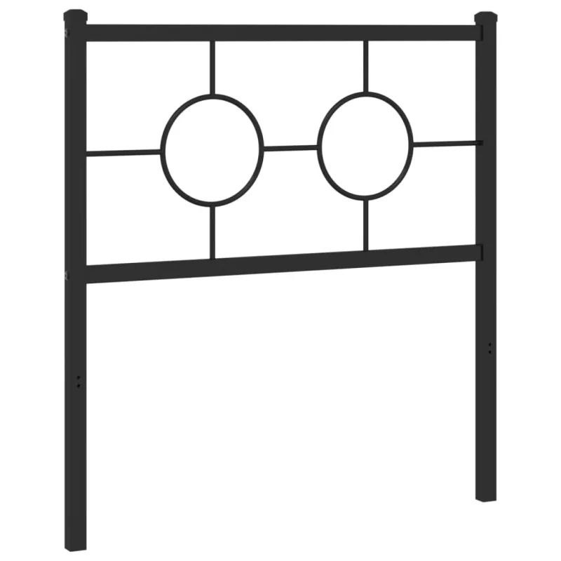 Metalinis pakaitinis galvūgalis, juodos spalvos, 80cm