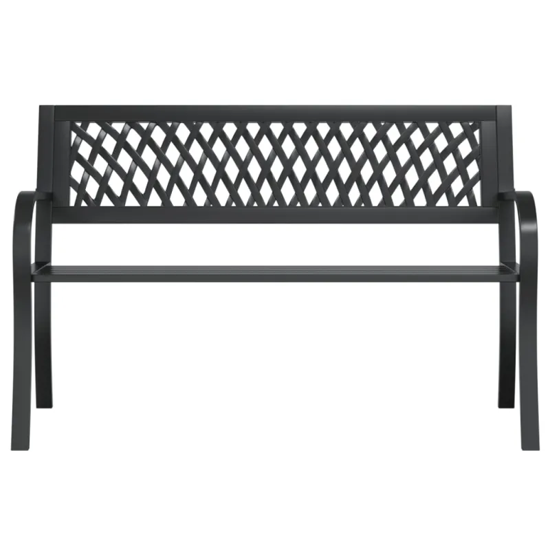 Sodo suoliukas, juodos spalvos, 120cm, plienas