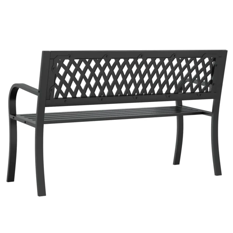 Sodo suoliukas, juodos spalvos, 120cm, plienas