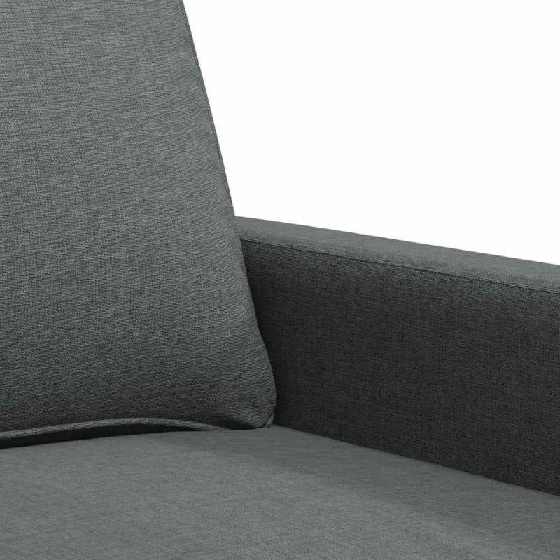 Dvivietė sofa, tamsiai pilkos spalvos, 120cm, audinys