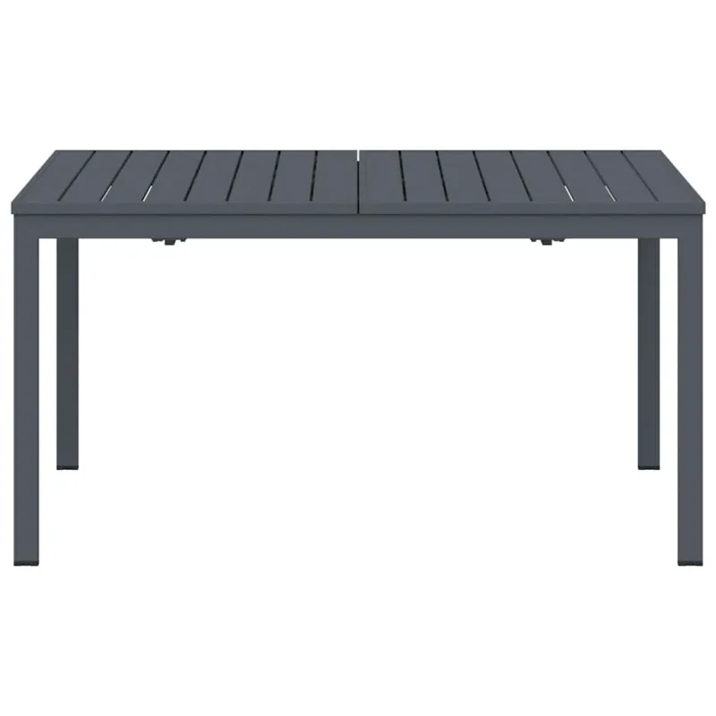 Ulkopöytäruokailupöytä 2 kpl Antrasiitti 210 x 90 x 73 cm