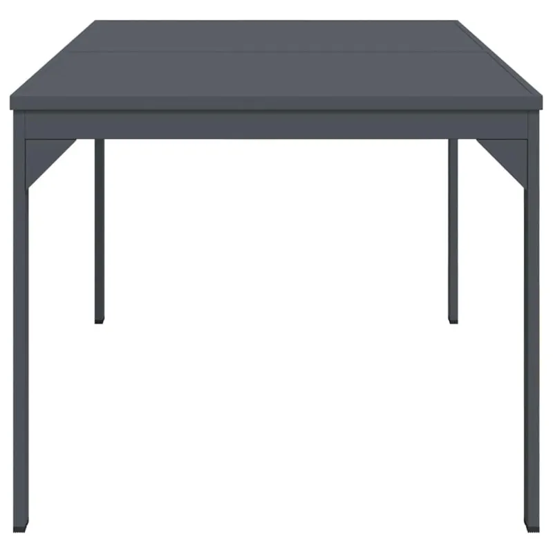 Ulkopöytäruokailupöytä 2 kpl Antrasiitti 210 x 90 x 73 cm