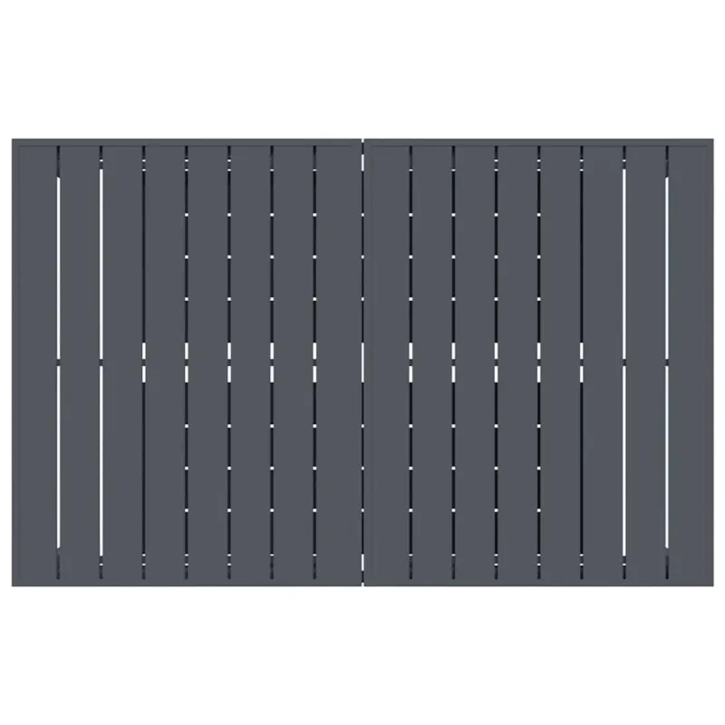 Ulkopöytäruokailupöytä 2 kpl Antrasiitti 210 x 90 x 73 cm