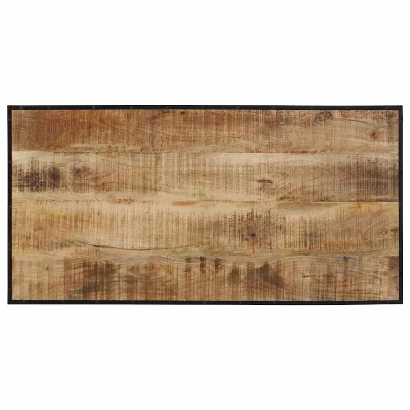 Baro stalas, 110x55x107cm, neapdorotos mango medienos masyvas