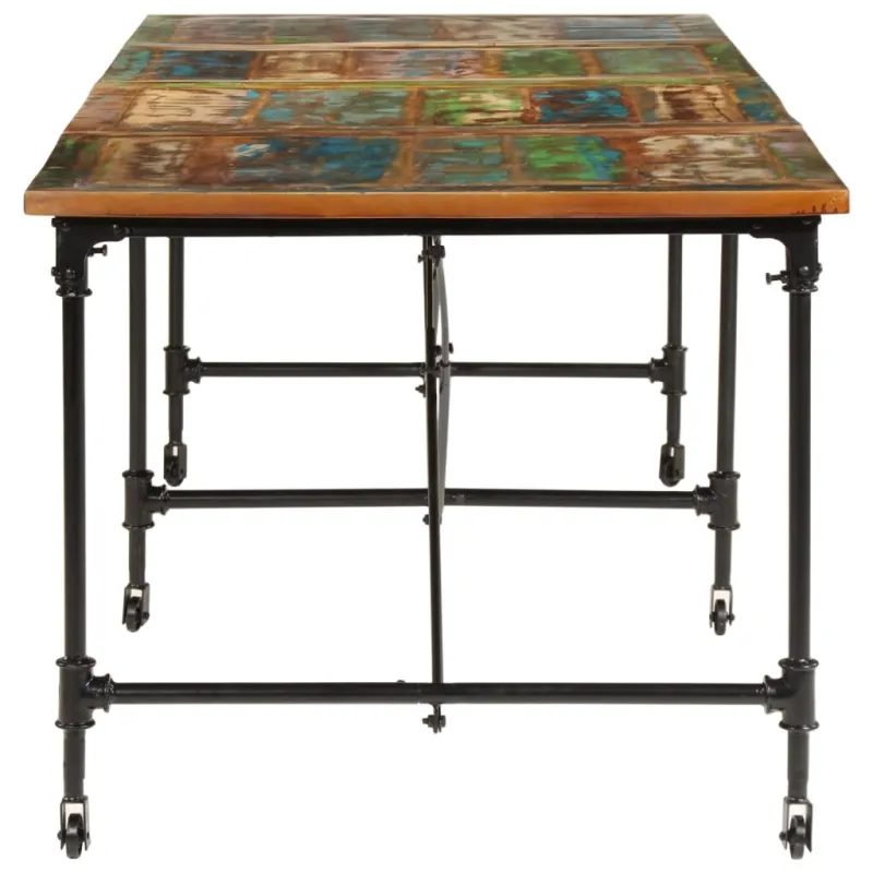 Valgomojo stalas, 220x90x77cm, perdirbtos medienos masyvas