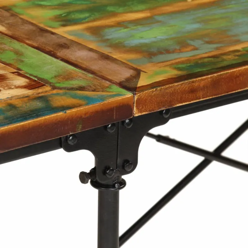 Valgomojo stalas, 220x90x77cm, perdirbtos medienos masyvas
