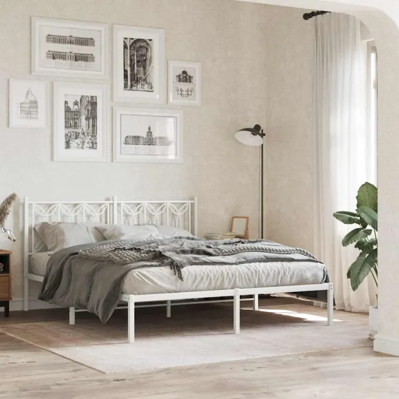 Metalinis pakaitinis galvūgalis, baltos spalvos, 150cm