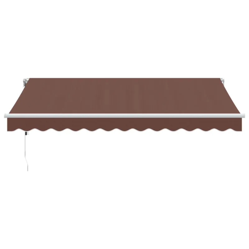 Automatinė ištraukiama markizė su LED, ruda, 350x250cm