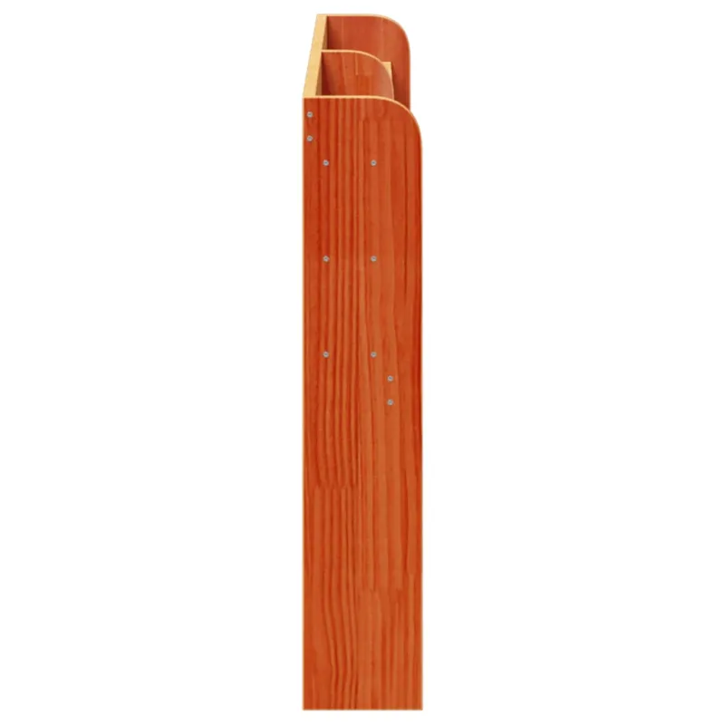 Galvūgalis su lentynomis, rudos, 140cm, pušies medienos masyvas
