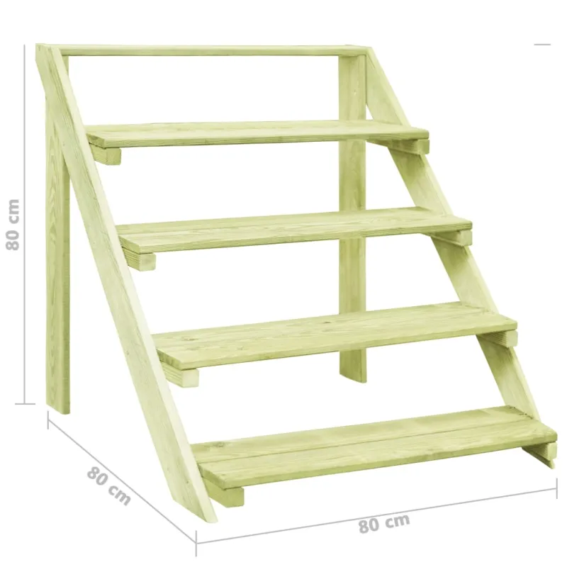 Stovas augalams, 80x80x80cm, impregnuota pušies mediena