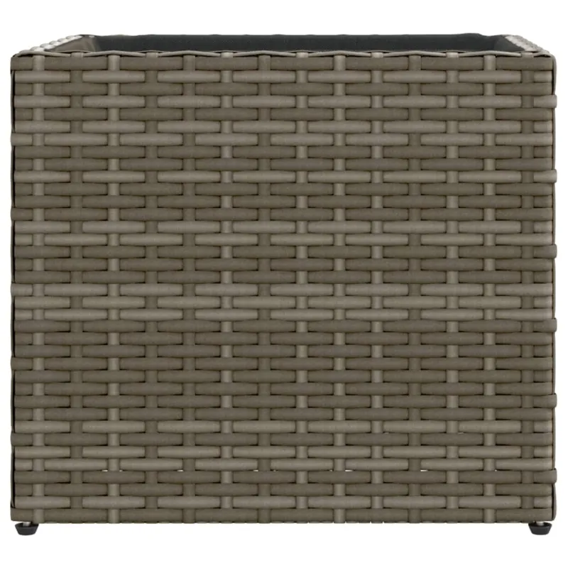 Sodo lovelis, pilkos spalvos, 36x30x32cm, poliratanas