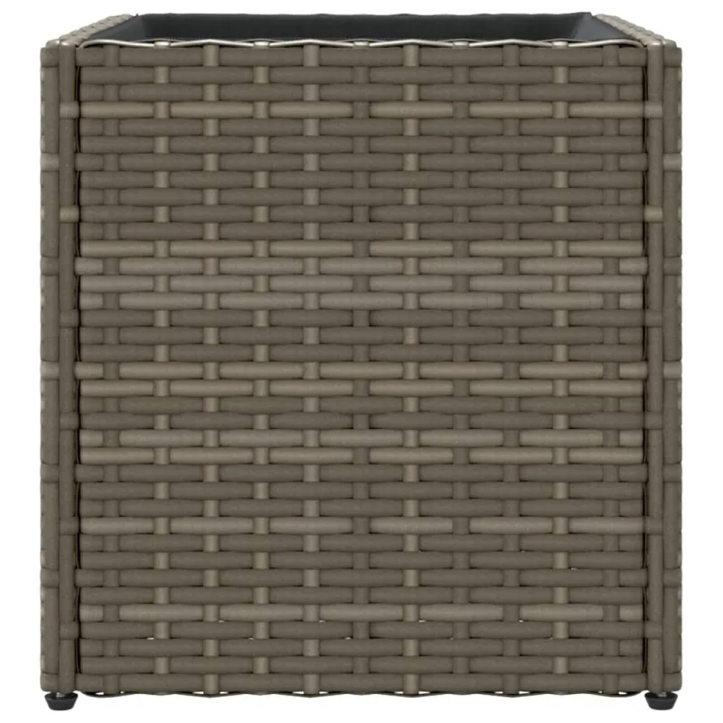 Sodo lovelis, pilkos spalvos, 36x30x32cm, poliratanas