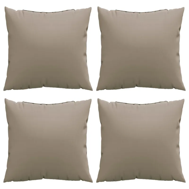 Sofos pagalvėlės, 4vnt., taupe spalvos, 50x50cm, audinys