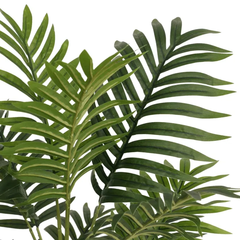 Dirbtinė palmė su trimis kamienais, žalios spalvos, 85cm, PP