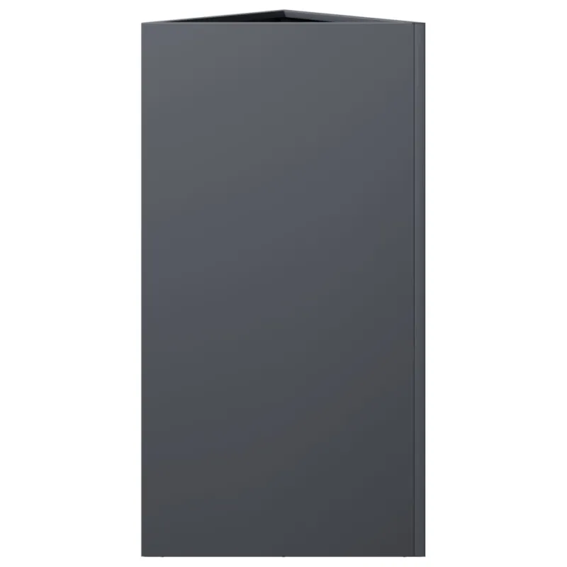 Sodo lovelis, antracito, 40x34,5x75cm, plienas, trikampis