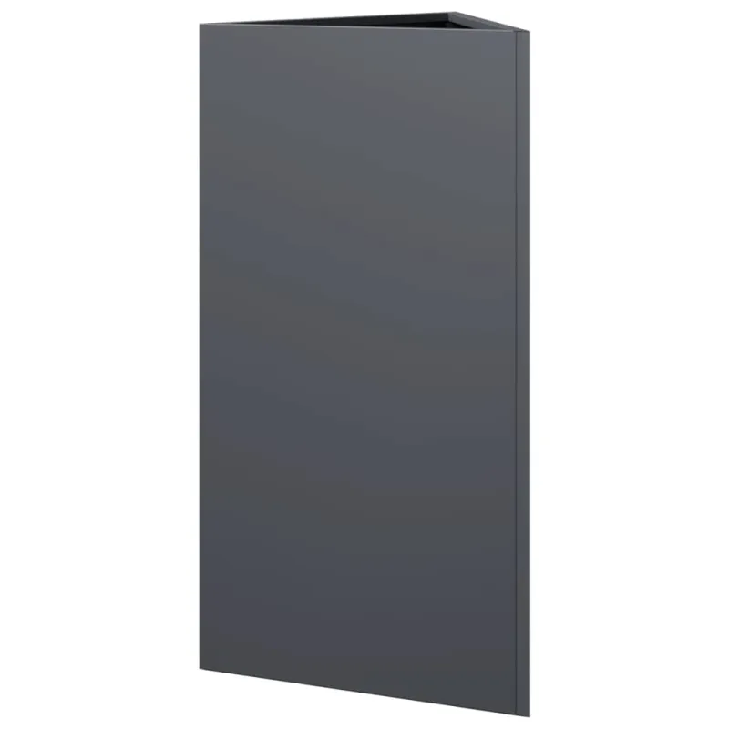 Sodo lovelis, antracito, 40x34,5x75cm, plienas, trikampis