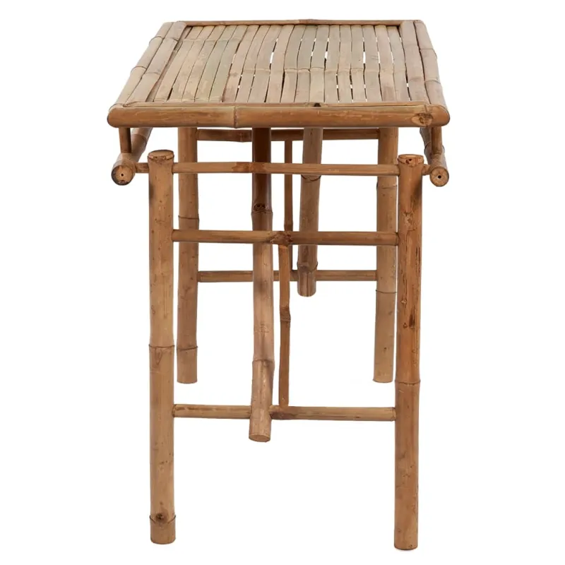 Sulankstettava puutarhapöytä, 115x50x75cm, bambu