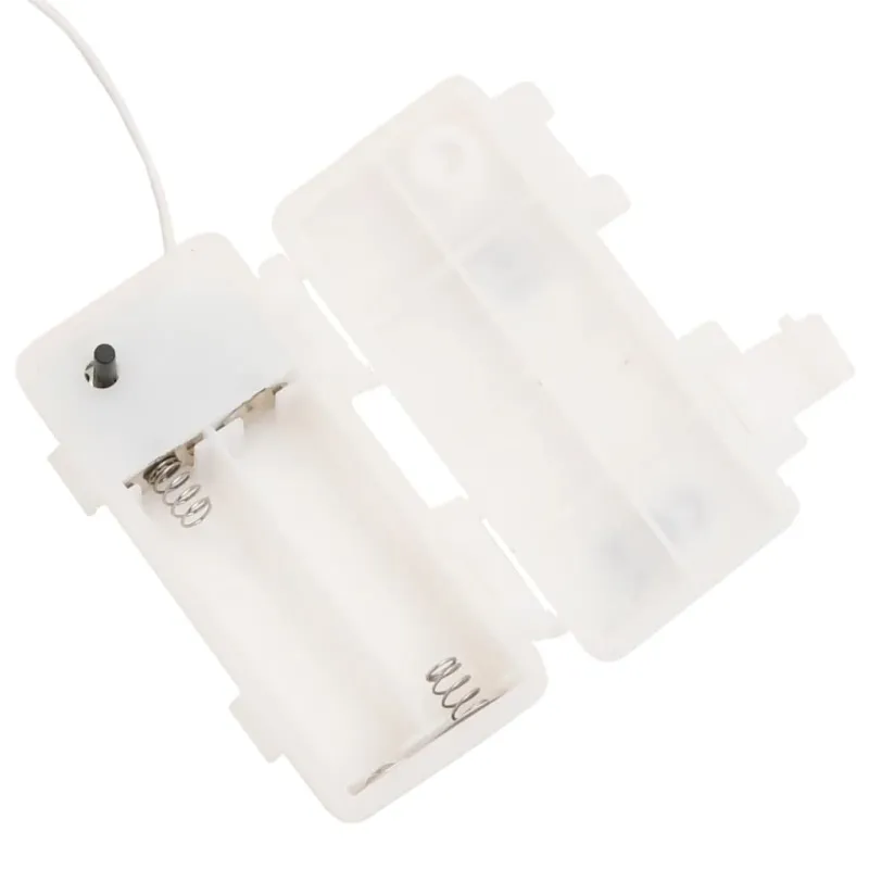 Kalėdiniai šviestuvai su LED, 3vnt., balti, sulankstomi