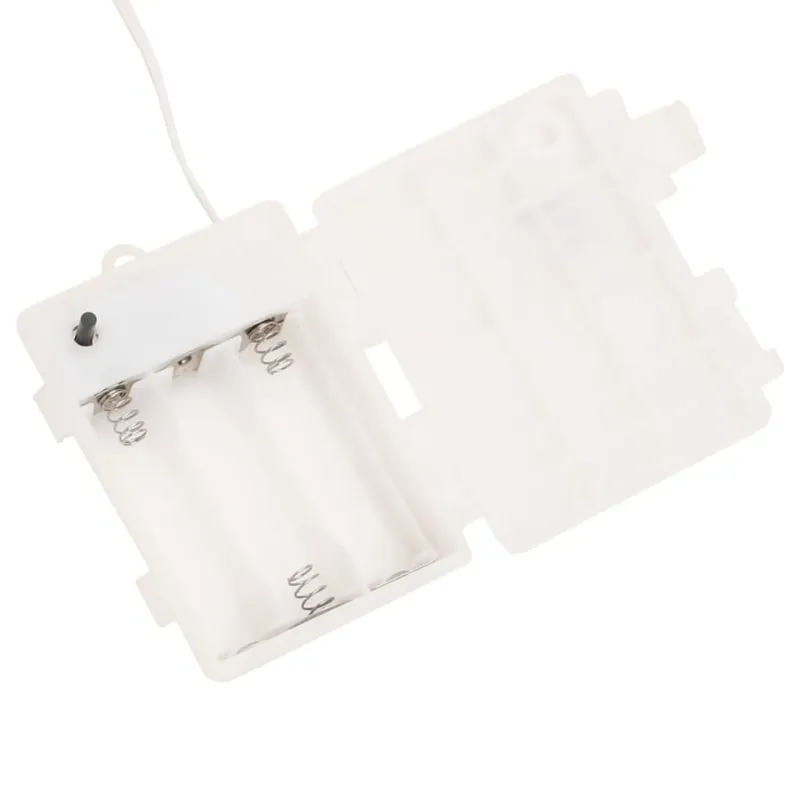 Kalėdiniai šviestuvai su LED, 3vnt., balti, sulankstomi