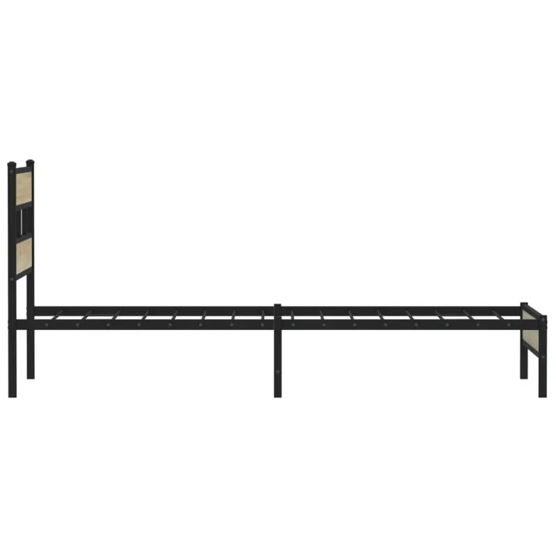 Lovos rėmas be čiužinio, sonoma, 100x200cm, apdirbta mediena