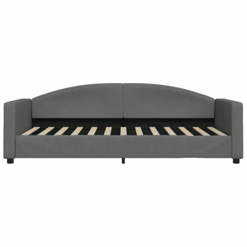 Sofa, tamsiai pilkos spalvos, 90x200cm, audinys