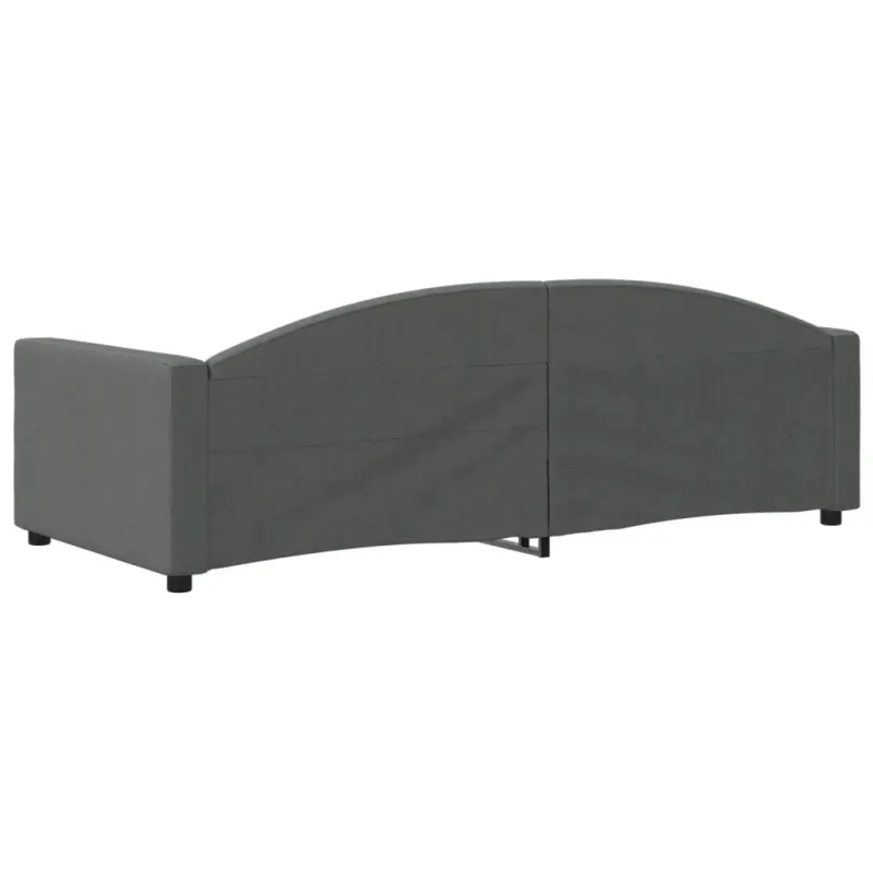 Sofa, tamsiai pilkos spalvos, 90x200cm, audinys
