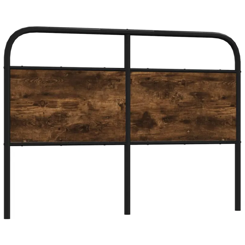 Pakaitinis galvūgalis, dūminio ąžuolo spalvos, 120 cm, plienas ir mediena