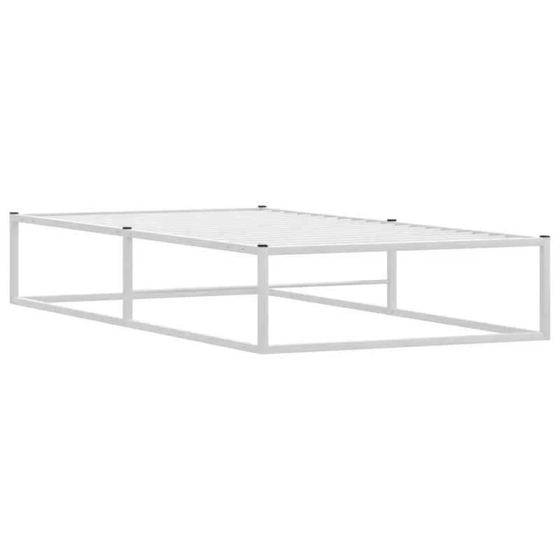Lovos rėmas be čiužinio, baltas, 90x200cm, metalas