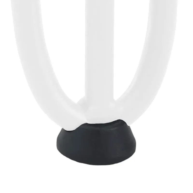 Kavos staliuko kojelės, 4 vnt., baltos, 30 cm, plienas, segtukai