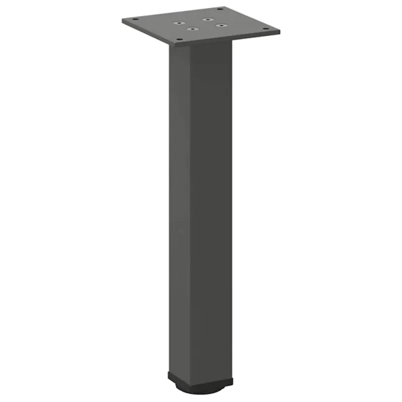 Kavos staliuko kojelės, 4 vnt., antracito spalvos, 42-44 cm, plienas