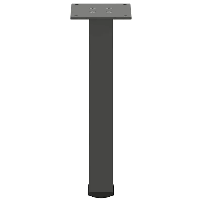 Kavos staliuko kojelės, 4 vnt., antracito spalvos, 42-44 cm, plienas