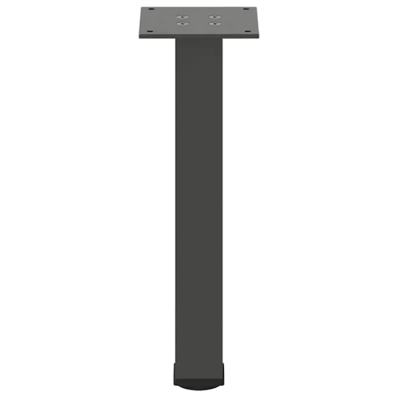 Kavos staliuko kojelės, 4 vnt., antracito spalvos, 42-44 cm, plienas