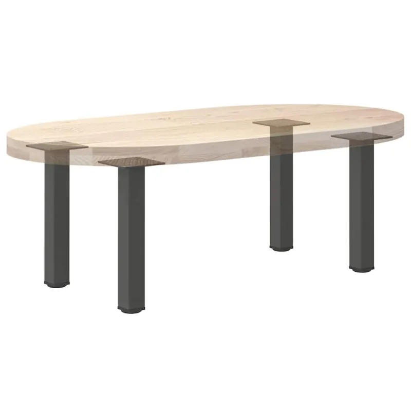 Kavos staliuko kojelės, 4 vnt., antracito spalvos, 42-44 cm, plienas