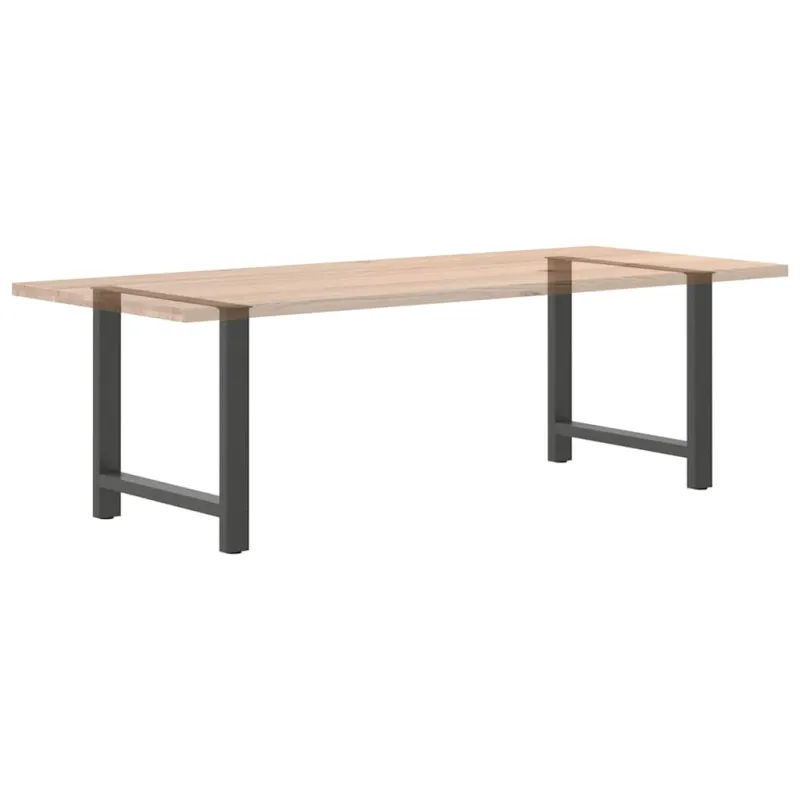 Valgomojo stalo kojos, antracito spalvos, 2 vnt., 80x(72-73) cm, plienas