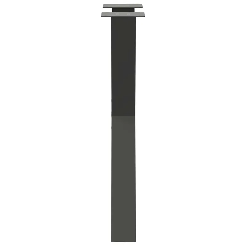 Valgomojo stalo kojos, X formos, 2 vnt., antracito spalvos, 50x(72-73) cm, plienas