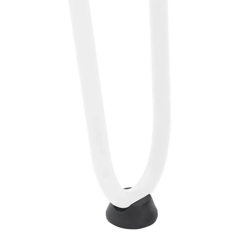 Kavos staliuko kojelės, 4 vnt., baltos, 42 cm, plienas, segtukai