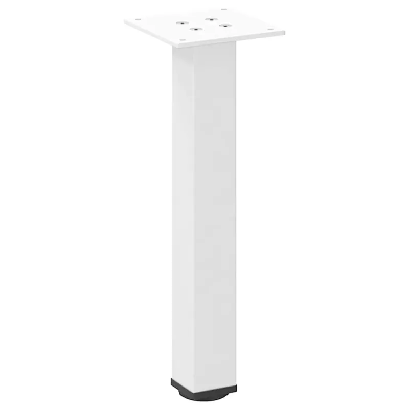 Kavos staliuko kojelės, 4 vnt., baltos, 30-32 cm, plienas