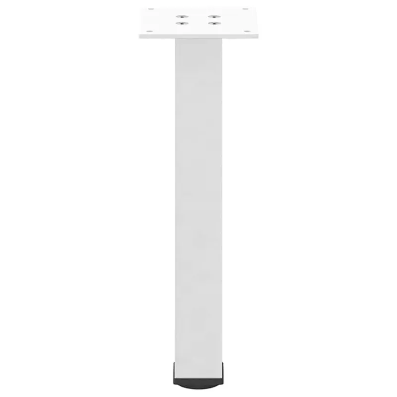 Kavos staliuko kojelės, 4 vnt., baltos, 30-32 cm, plienas