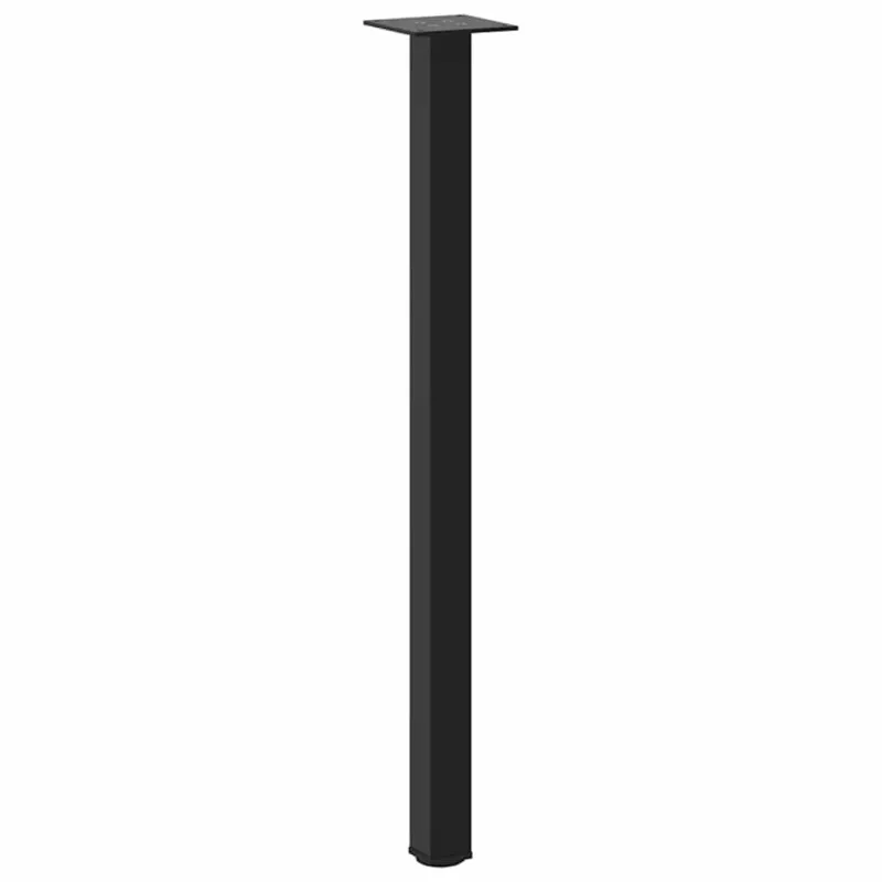 Konsolinio stalo kojelės, 4 vnt., juodos, 72-74 cm, plienas