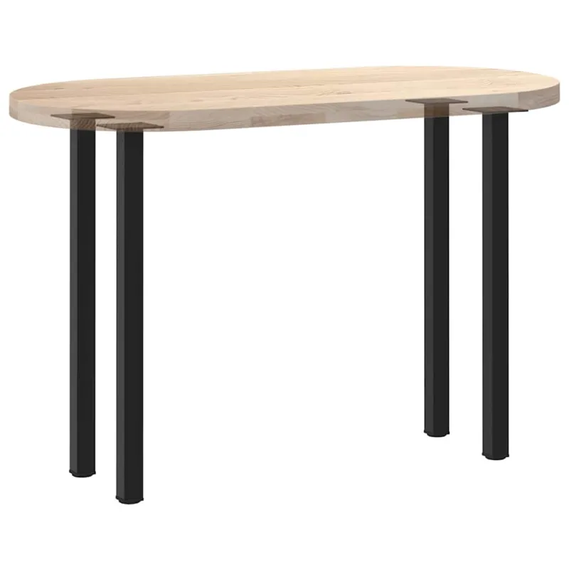 Konsolinio stalo kojelės, 4 vnt., juodos, 72-74 cm, plienas